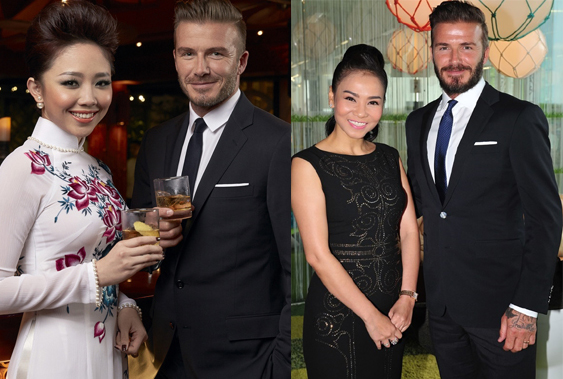 Sao Việt và những lần chụp hình chung với David Beckham