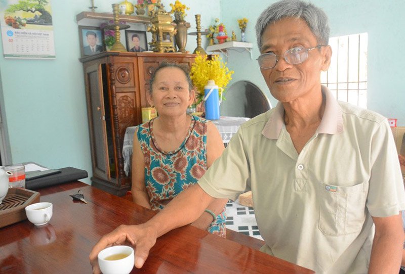 Vợ chồng ông Nguyễn Văn Nãi và bà Lê Thị Bảy