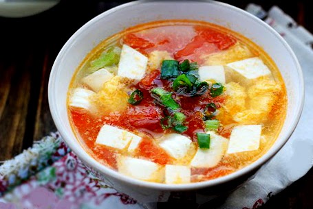 Káº¿t quáº£ hÃ¬nh áº£nh cho canh Äáº­u phá»¥ cÃ  chua