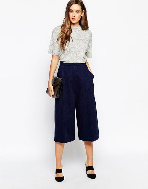 Loạt lưu ý giúp nàng có vòng 3 to mặc quần culottes chuẩn đẹp