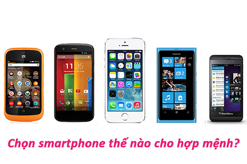 Chọn smartphone thế nào cho hợp mệnh 1