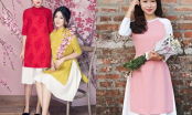 Những mẫu áo dài váy đụp đẹp mê ly cho bạn gái diện đầu năm