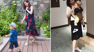 Ly Kute ngày càng xinh đẹp bên con trai Khoai Tây
