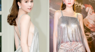 'Bỏng mắt' khi Ngọc Trinh để lộ vòng 1 'lấp ló' với váy xuyên thấu 'mặc như không'