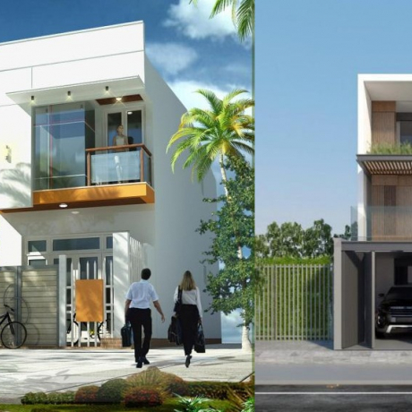 Xây nhà ống 2 tầng với 3 phòng ngủ theo đúng kiểu này chỉ hết 400 triệu vừa hiện đại lại sang trọng