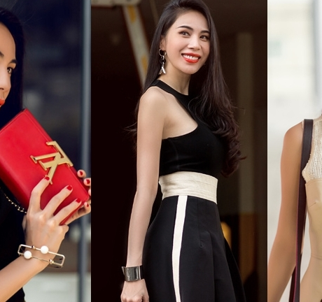 Thủy Tiên xách túi hiệu thanh lịch xuống phố?