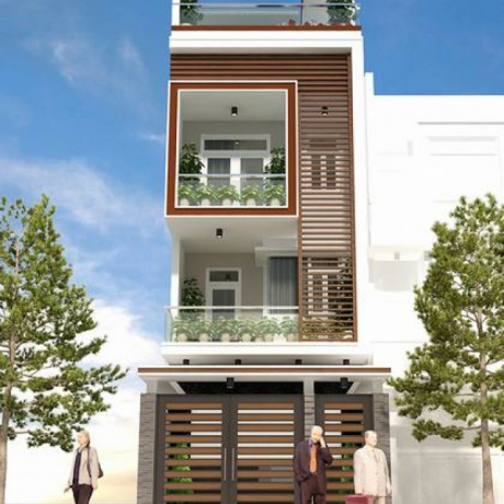 Mẫu thiết kế nhà ống 3 tầng chi tiết, hiện đại với giá thành khoảng 800 triệu