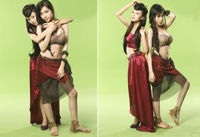 Mới đây, trang web của một game nổi tiếng tại Trung Quốc đã đăng loạt ảnh quảng cáo cho game của mình với 2 người đẹp đại diện là Elly Trần và sao phim cấp 3 Mạc Ỷ Vân.