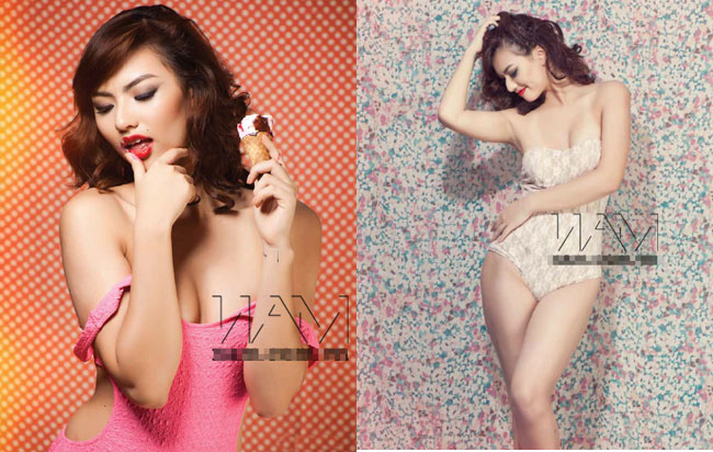    Theo thời gian, như muốn khai thác triệt để ngoại hình sexy, bốc lửa trời phú, Hồng Quế “thừa thắng xông lên” với những loạt hình biniki nóng bỏng, khoe số đo ấn tượng. Hình ảnh sexy phủ ngập các trang báo chưa đủ, Hồng Quế còn khiến công chúng bội thực với những tấm hình chụp với áo ngủ, đồ lót mỏng tanh được tung trên trang cá nhân. 