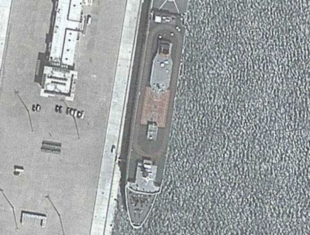 Các bức ảnh vệ tinh của Google được tin là chụp khoảng 1 tháng trước, khi Liêu Ninh tham gia một cuộc tập trận.