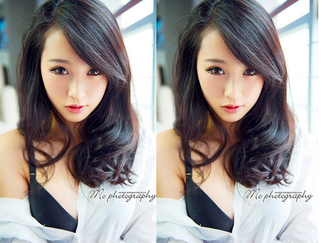 Cô sở hữu gương mặt xinh đẹp, quyến rũ...