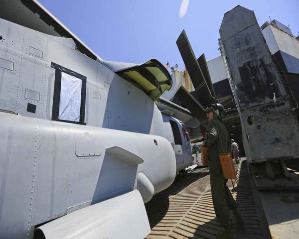 MV-22 Osprey đang là con át chủ bài của Hải quân Mỹ và tương lai là Lực lượng phòng vệ bờ biển Nhật Bản dùng để đối phó với Trung Quốc