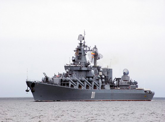 Kỳ hạm của Hạm đội Thái Bình Dương Nga -  tuần dương hạm – sát thủ tàu sân bay Varyag.