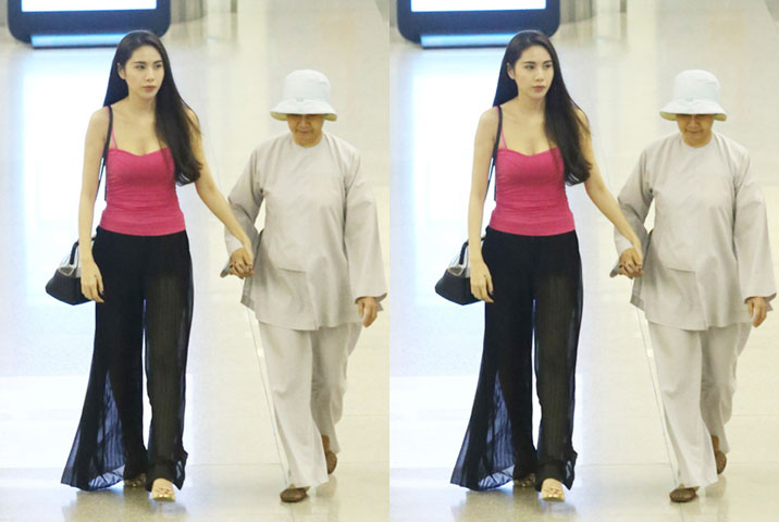Có khá nhiều bạn bè thân thiết trong làng giải trí đã đến chung vui cùng Mai Phương Thúy như: người mẫu Ngọc Quyên, người đẹp Khánh My, diễn viên Thanh Thúy, hoa hậu Ngọc Diễm và người đẹp Phương Nga... Buổi tiệc gần như là cuộc họp nhóm của dàn người đẹp và ai cũng chọn cho mình những mẫu trang phục hợp mốt, gợi cảm.
