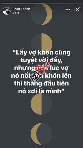 Phan Thành quan ngại lấy vợ tài giỏi quá vì sợ bị 