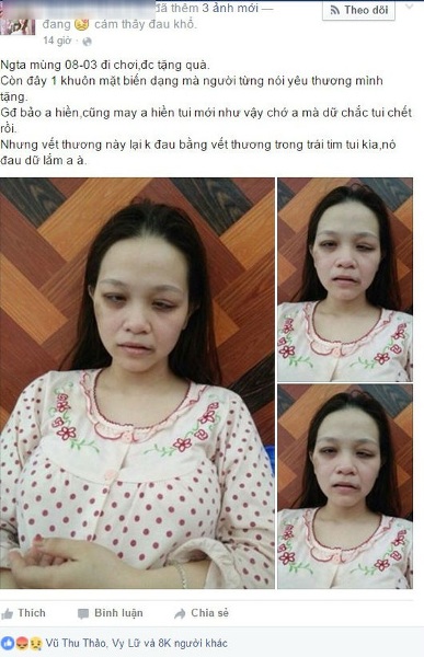 Chia sẻ trên Facebook cá nhân của N.T.L.T