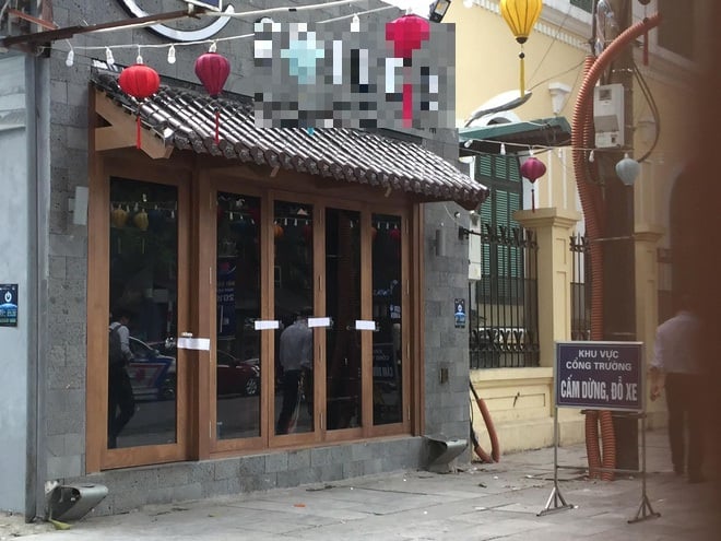 Quán cafe này đã bị niêm phong.