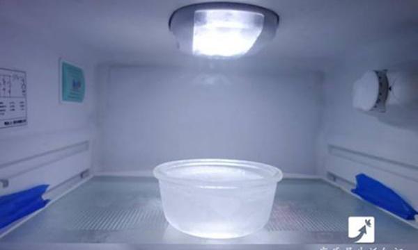 Để tiết kiệm điện năng bạn chỉ cần bỏ một ly nước vào ngăn đá tủ lạnh rồi chuyển xuống ngăn mát, điều kỳ diệu sẽ xảy ra