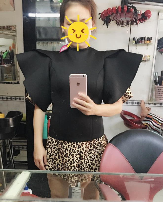 Chiếc áo mà cô gái nhận về.