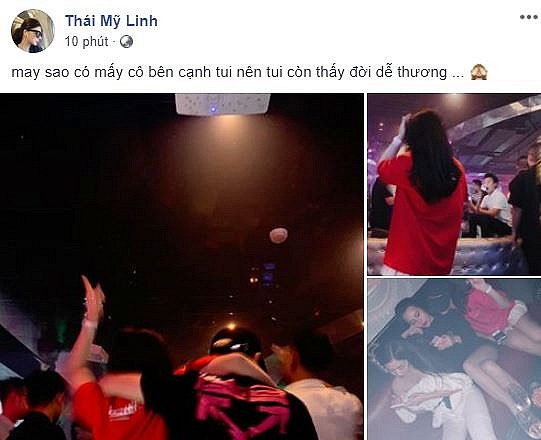 Thái Mỹ Linh công khai hình ảnh diện đồ ngắn cũn, hit bóng cười trong bar.    