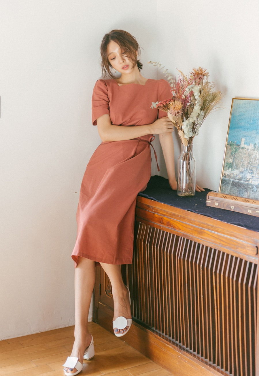 10 mẫu váy đơn sắc phong cách Hàn trẻ trung đẹp ngất ngây hot nhất mùa hè  2019