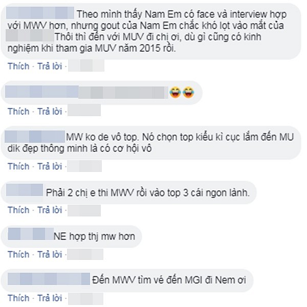 Rất nhiều bình luận khuyên cô nàng thử sức với Miss World Vietnam 2019.    