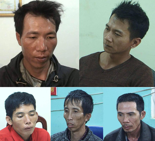 5 đối tượng bị bắt giữ vụ nữ sinh giao gà bị sát hại.