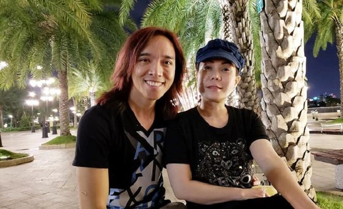 Việt Hương bên người chồng Hoài Phong lớn hơn cô 5 tuổi.