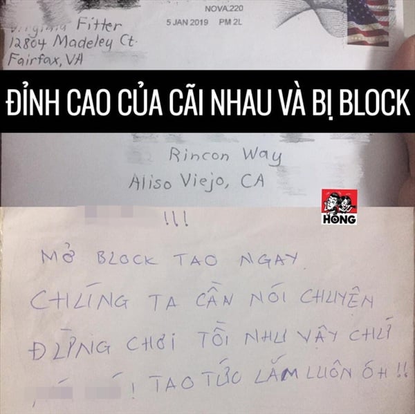 Mẩu giấy với đủ lời lẽ 'phẫn nộ' của chàng trai tội nghiệp. Nguồn ảnh: Hóng.