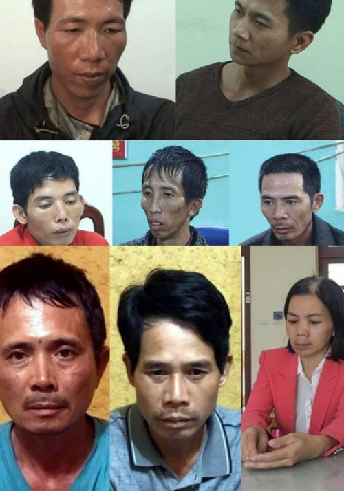 Chân dung 8 đối tượng trong vụ sát hại nữ sinh giao gà ở Điện Biên. 