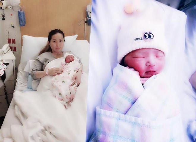 Thúy Oanh sinh con gái vào ngày 19/3, đặt tên là Nguyễn Bảo Thiên Kim.    