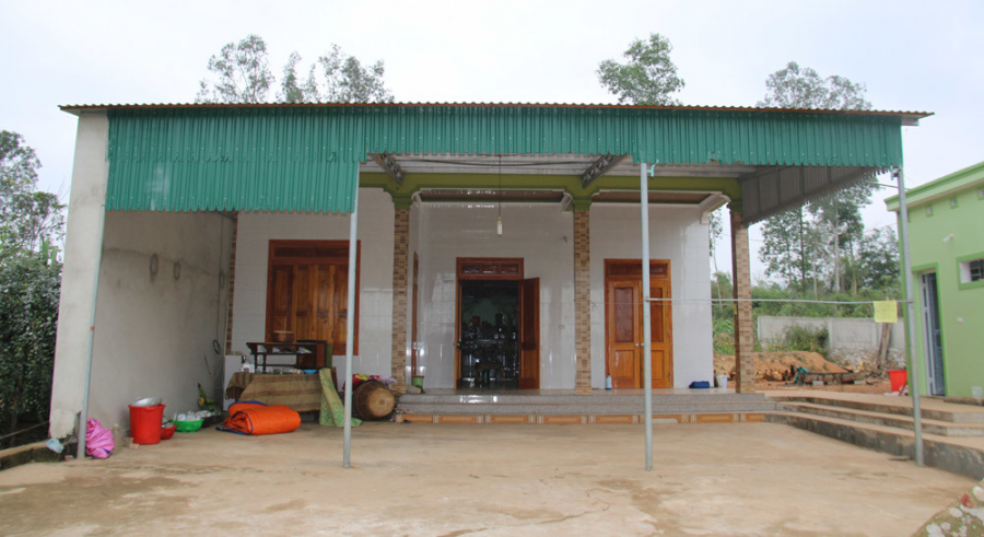 Từ năm 2015, gia đình cầu thủ Xuân Mạnh đã xây nhà mới.     