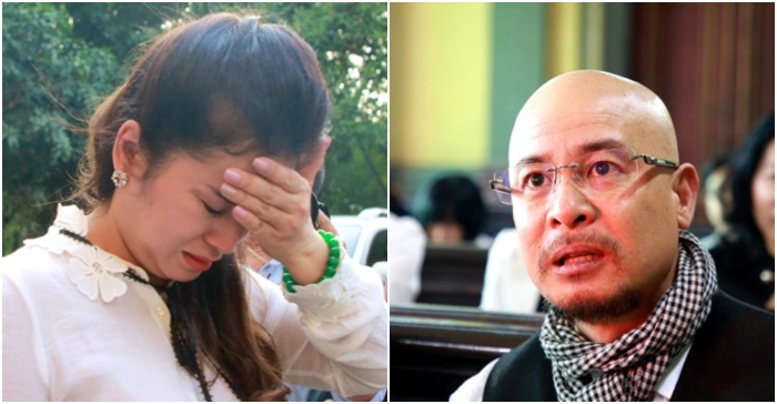 Bà Lê Hoàng Diệp Thảo và ông Đặng Lê Nguyên Vũ tham dự phiên xét xử ngày 27/3.