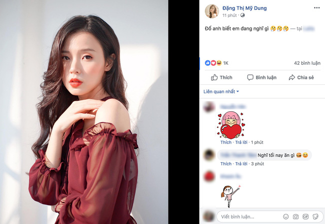 Midu bất ngờ đặt câu hỏi khó khi Phan Thành khóa Facebook cá nhân.    