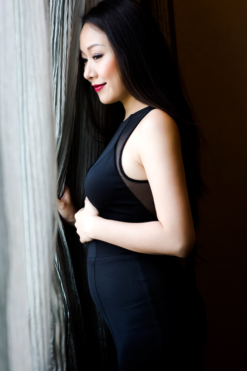 Hoa hậu Ngô Phương Lan khi mang thai