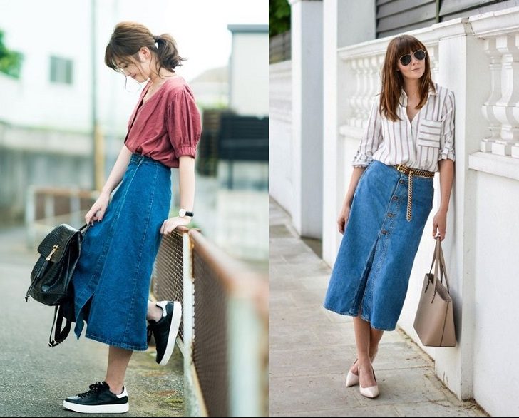 Kết hợp áo sơ mi cũng là một sự lựa chọn khá tuyệt và được nhiều người ưa chuộng. Nó giúp bạn trông thanh lịch và trưởng thành hơn. Bạn có thể đi giày sneaker hoặc giày cao gót đều được.