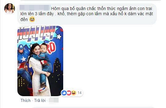 Anti-fan bình luận mỉa mai Mạc Hồng Quân trên facebook của Kỳ Hân.