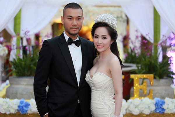Quỳnh Nga cưới siêu mẫu Doãn Tuấn năm 2014.
