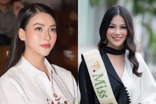 Hình ảnh Phương Khánh hiện tại và lúc vừa đăng quang Hoa hậu Trái đất 2018.
