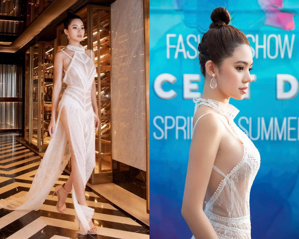 Hoa hậu con nhà giàu Jolie Nguyễn cũng gia nhập hội mỹ nhân thích diện váy xuyên thấu 3 tháng đầu năm 2019. Mặc dù bị bóc phốt là con nhà “rich kids” rởm nhưng không thể phủ nhận cô toàn  khoác lên mình những bộ cánh “xắt” ra tiền.  