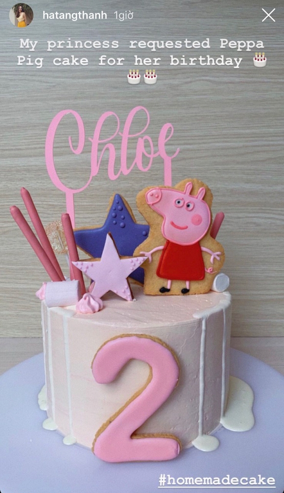 Sinh nhật 2 tuổi của con gái Hà Tăng cũng tự tay làm bánh sinh nhật cho con
