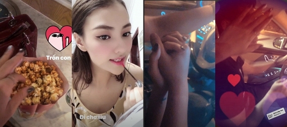 Trước đó, người mẫu thường xuyên đăng ảnh hạnh phúc bên người ấy và còn khoe được tặng nhẫn kim cương nửa tỉ.