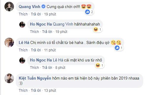 Quang Vinh, Lê Hà, stylits Kye Nguyễn khen ngợi hình ảnh lúc nhỏ của Hà Hồ.