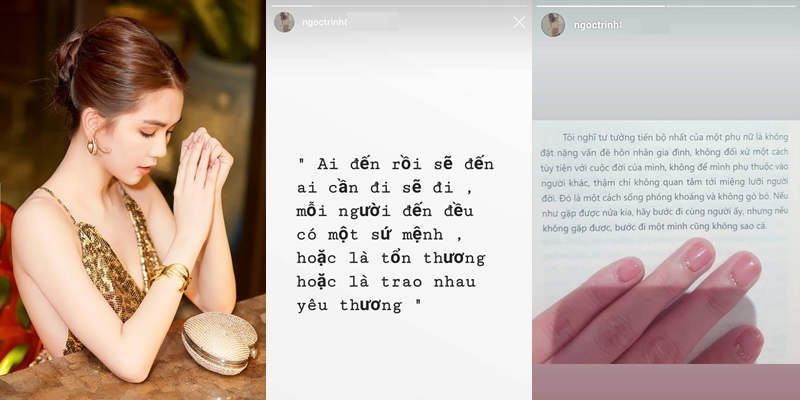 Chia sẻ chất chứa suy tư của Ngọc Trinh.