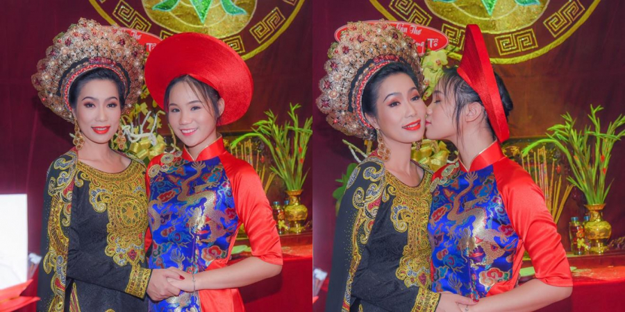 Khi Khánh Ngân được 13 tuổi, NSƯT Trịnh Kim Chi sinh con gái thứ 2. Từ nhiều năm nay, vợ chồng nữ diễn viên về Việt Nam sinh sống để thuận tiện công việc.    