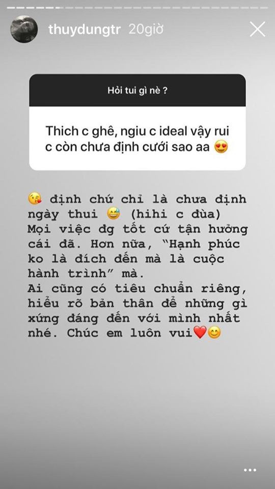 Hoa hậu Thùy Dung thừa nhận có người yêu và đang rất hạnh phúc.