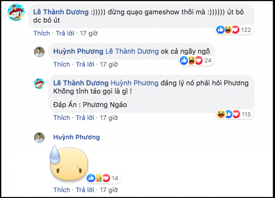 Ngô Kiến Huy phản ứng khá nhẹ nhàng khi Huỳnh Phương khó chịu với câu hỏi: 