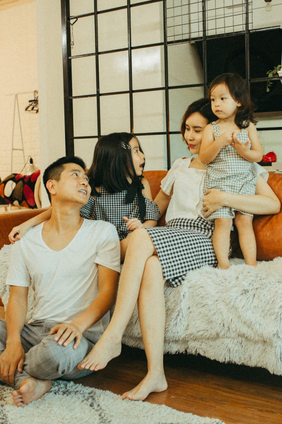 Gia đình hạnh phúc của Lưu Hương Giang - Hồ Hoài Anh.    