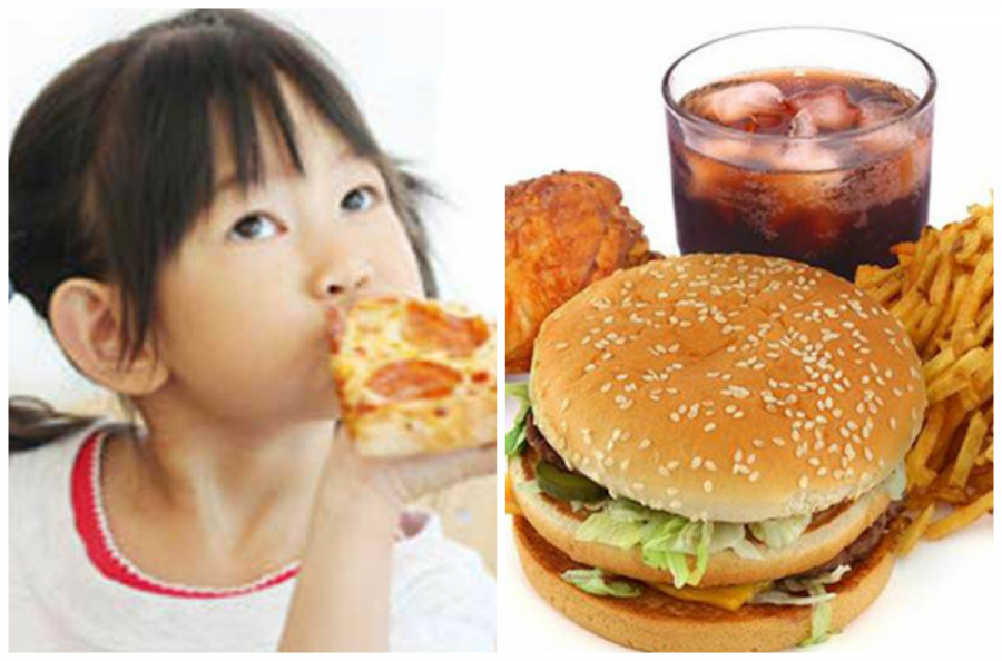 Đồ ăn nhanh khiến trẻ dễ béo phì