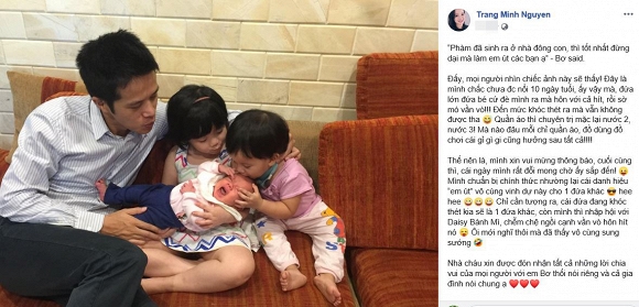 MC Minh Trang chia sẻ việc chuẩn bị đón thêm thành viên mới của gia đình.